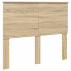 Cama con almacenamiento con cabecera Roble Sonoma 135 x 190 cm