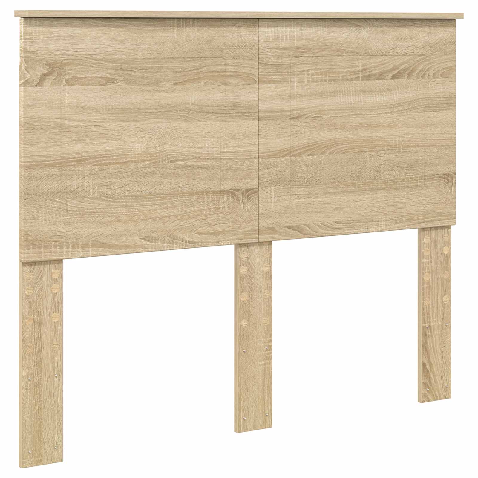 Cama con almacenamiento con cabecera Roble Sonoma 135 x 190 cm