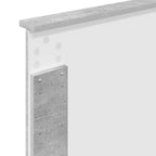 Cama con almacenamiento con cabecera Gris Concreto 100 x 200 cm