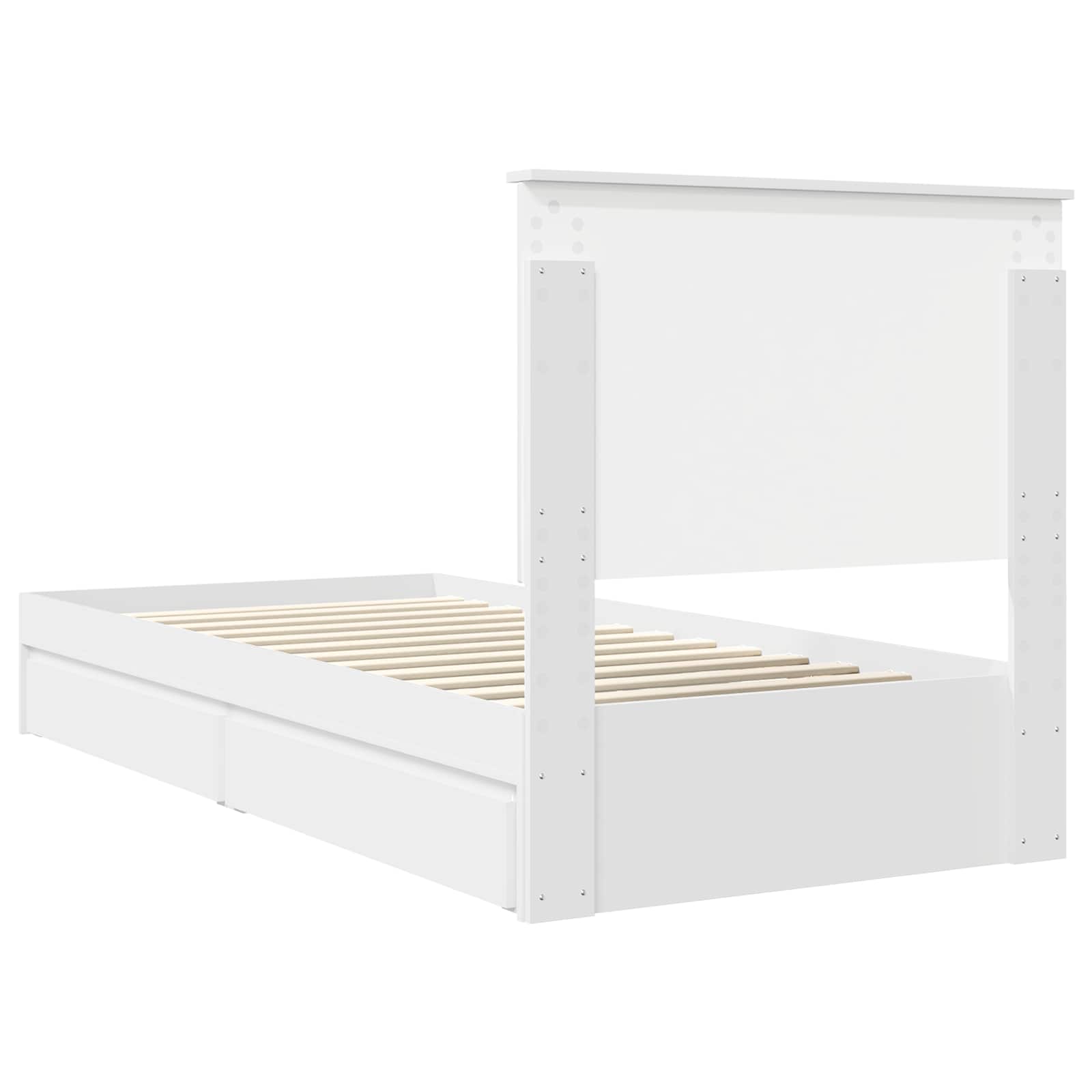 Cama con almacenamiento 90 x 190 cm Madera de ingeniería