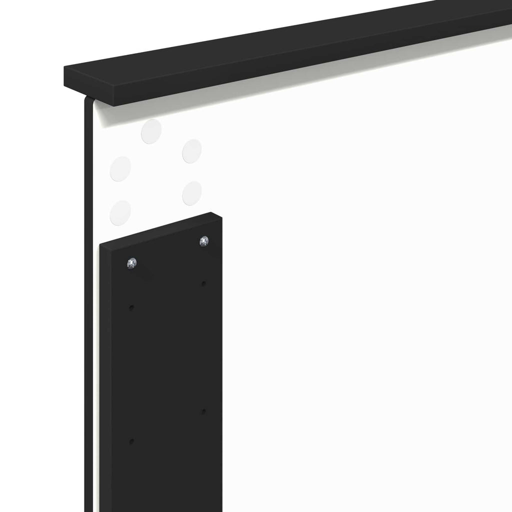 Cama con almacenamiento Negro 90 x 190 cm Madera de ingeniería