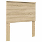 Cama con almacenamiento con cabecera Roble Sonoma 90 x 190 cm