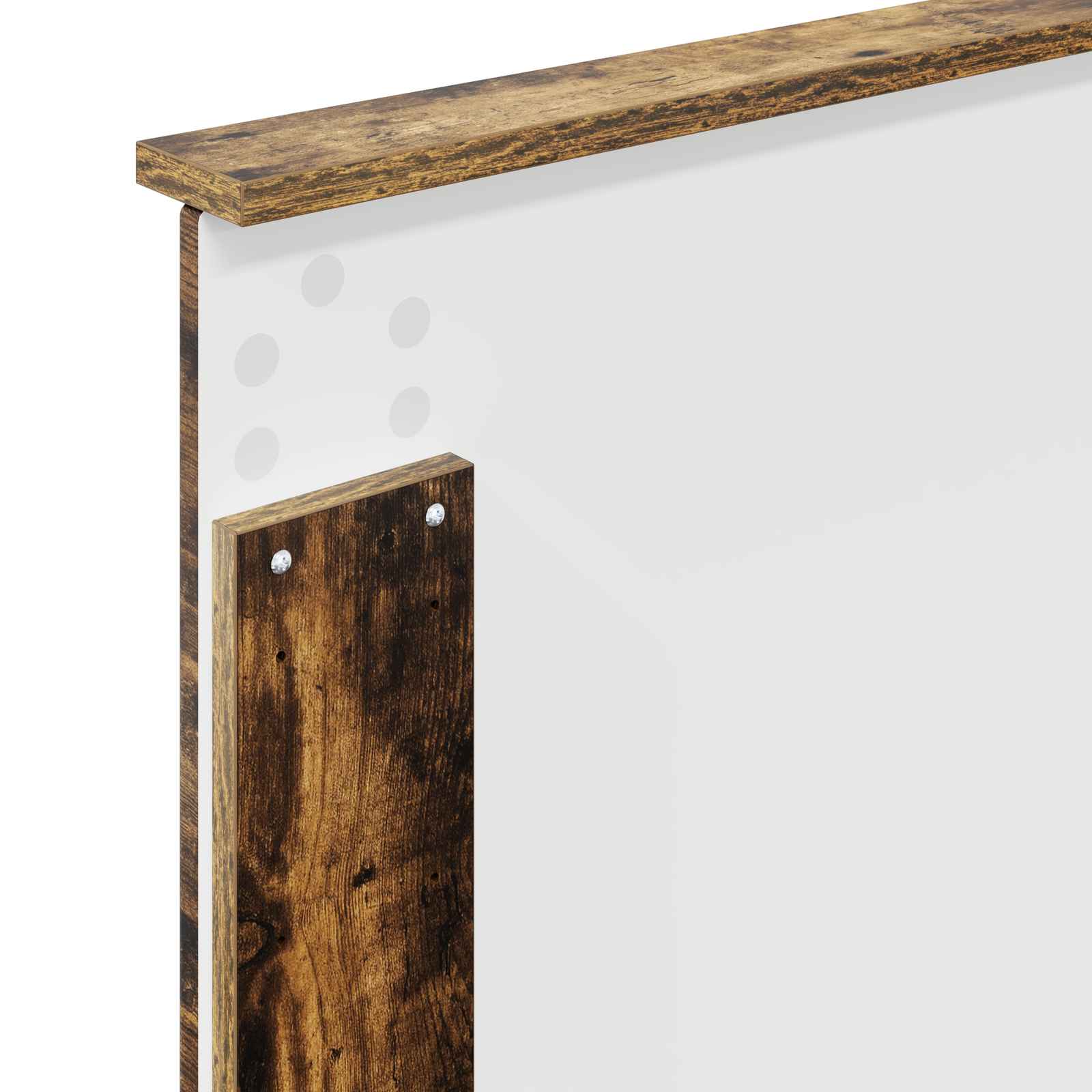 Cama con almacenamiento con cabecera Roble ahumado 90 x 190 cm