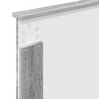 Cama con almacenamiento con cabecera Gris Sonoma 90 x 190 cm