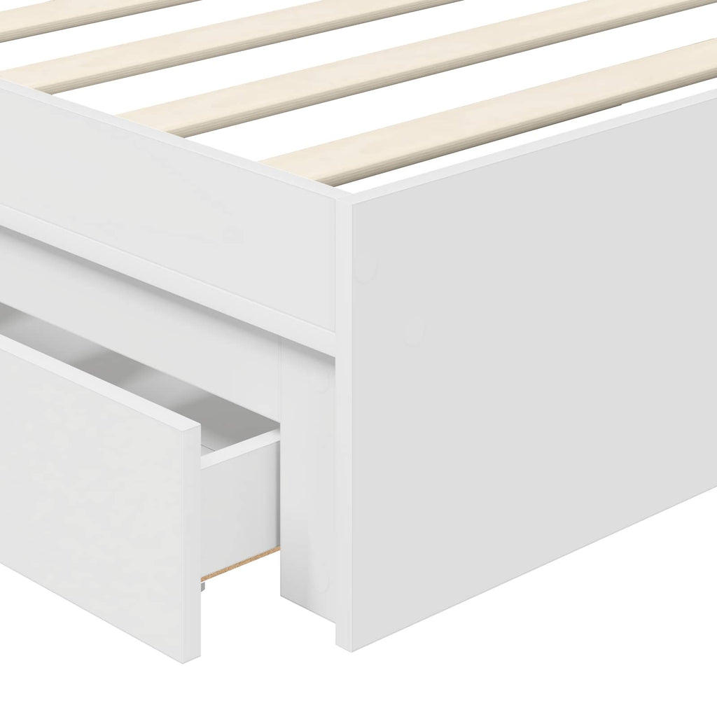Cama con almacenamiento 90 x 200 cm Madera de ingeniería