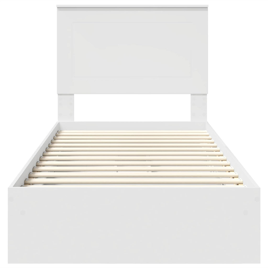 Cama con almacenamiento 90 x 200 cm Madera de ingeniería