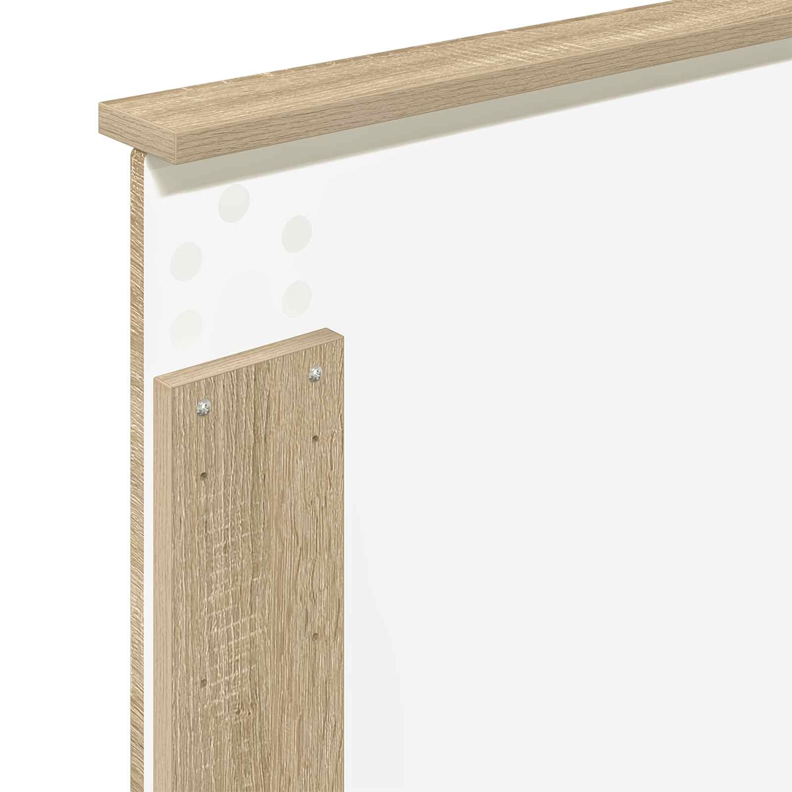 Cama con almacenamiento con cabecera Roble Sonoma 90 x 200 cm