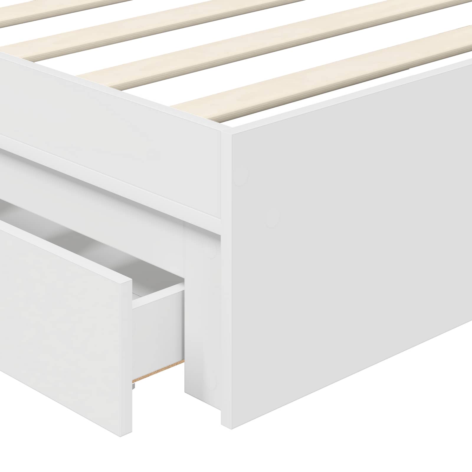 Cama con almacenamiento 75 x 190 cm Madera de ingeniería