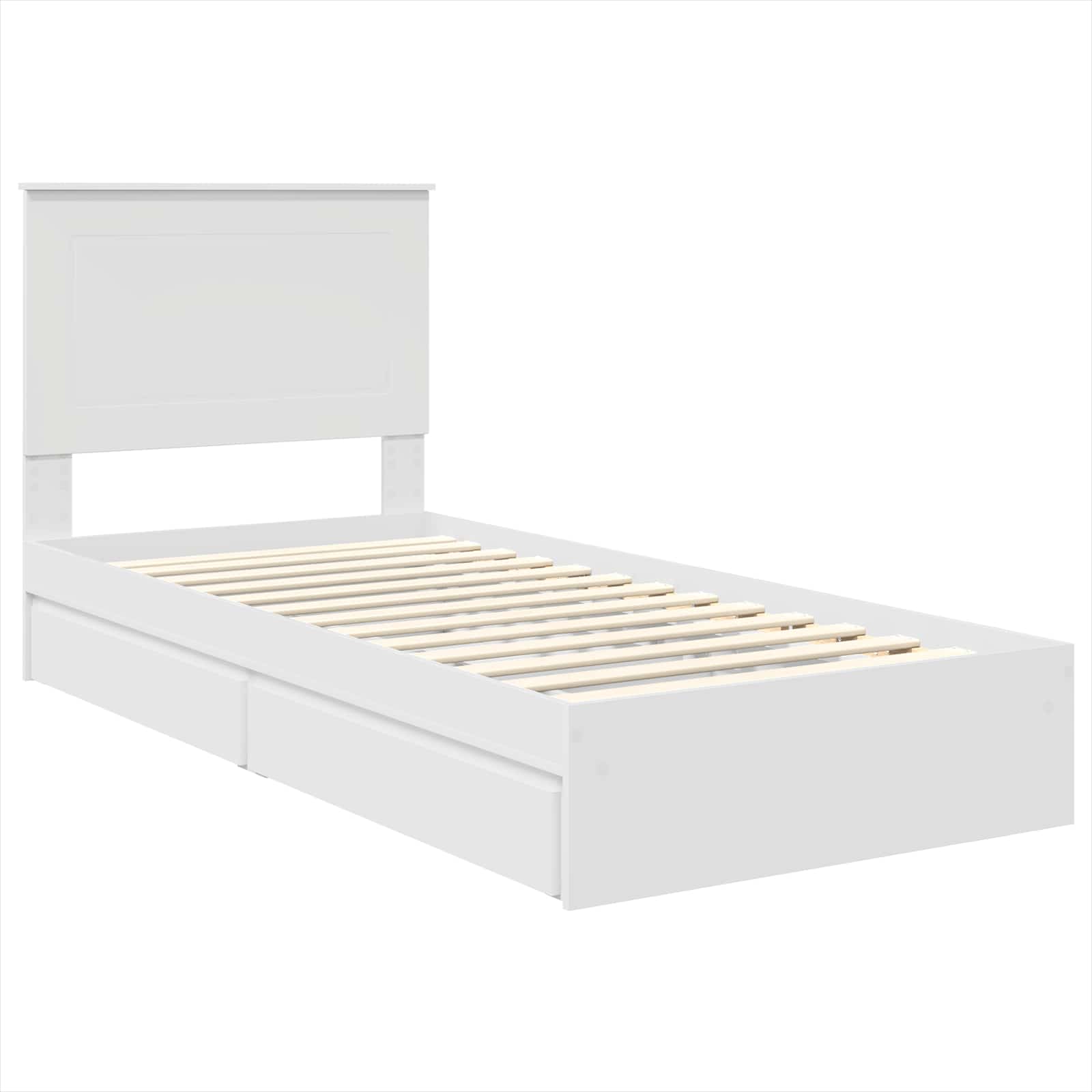 Cama con almacenamiento 75 x 190 cm Madera de ingeniería