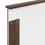 Cama con almacenamiento con cabecera Roble Marrón 75 x 190 cm