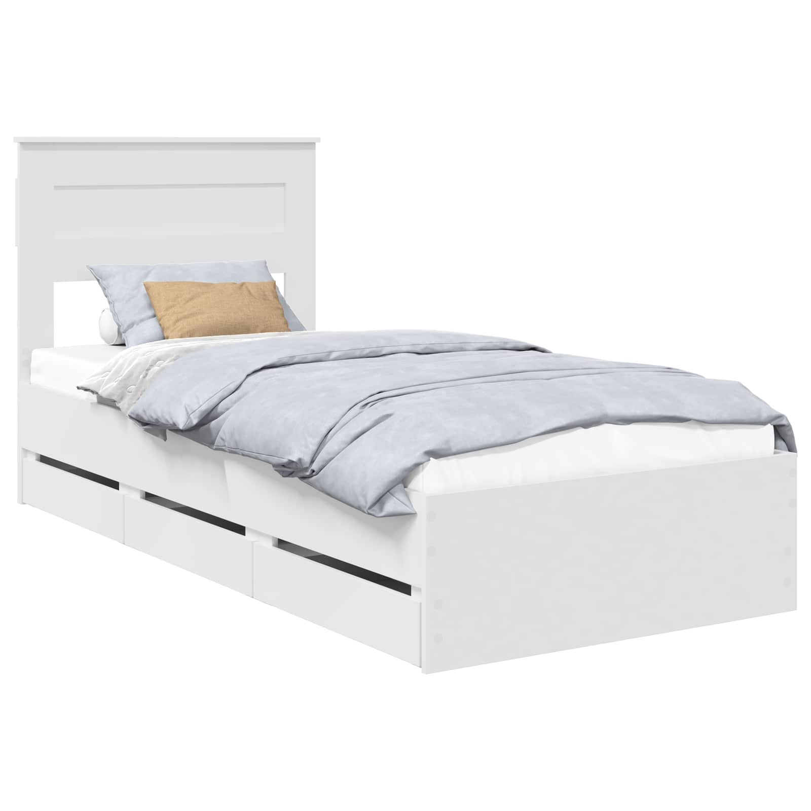 Estructura de cama con cajón 100 x 200 cm Madera Ingenieril