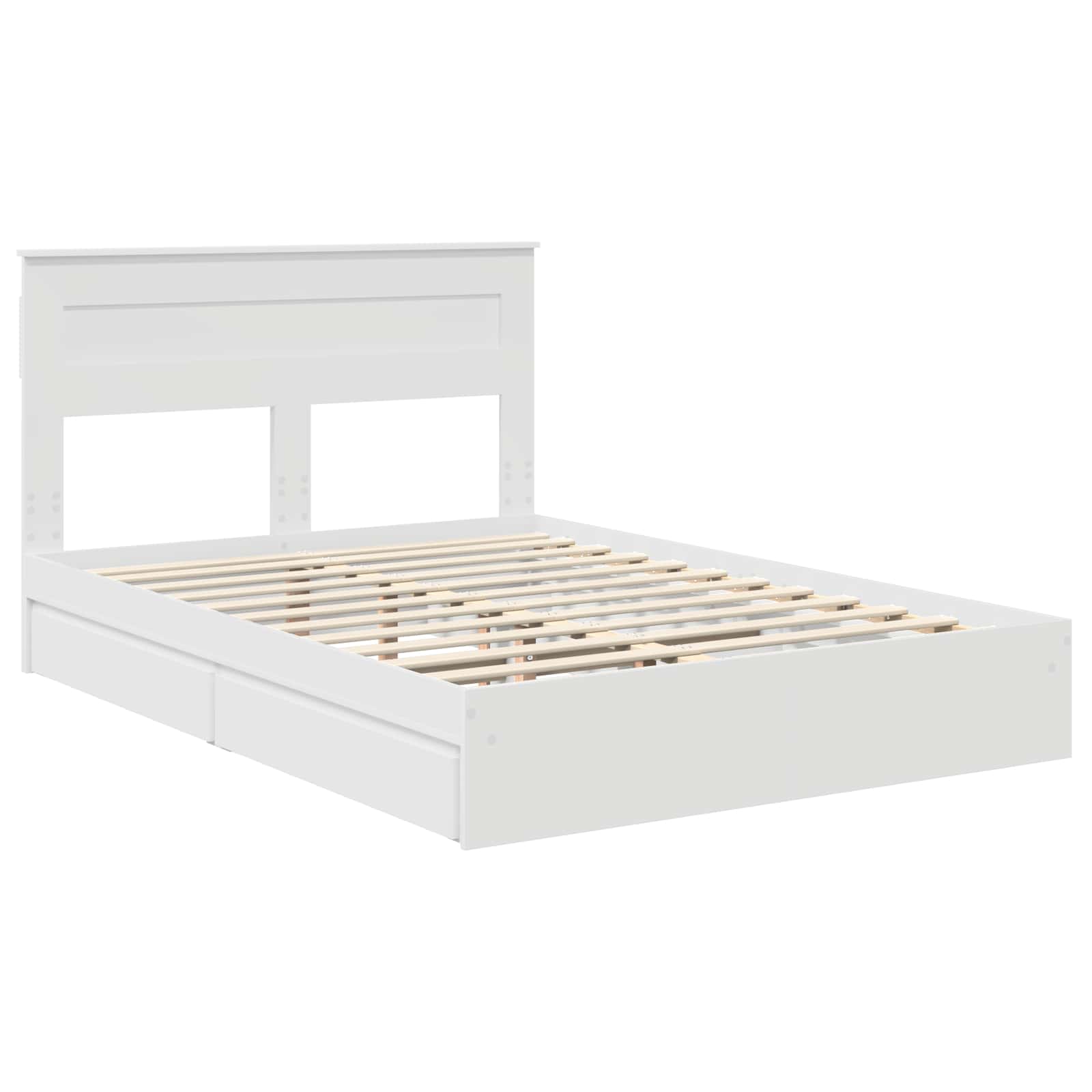 Cama con almacenamiento 140 x 190 cm Madera de ingeniería