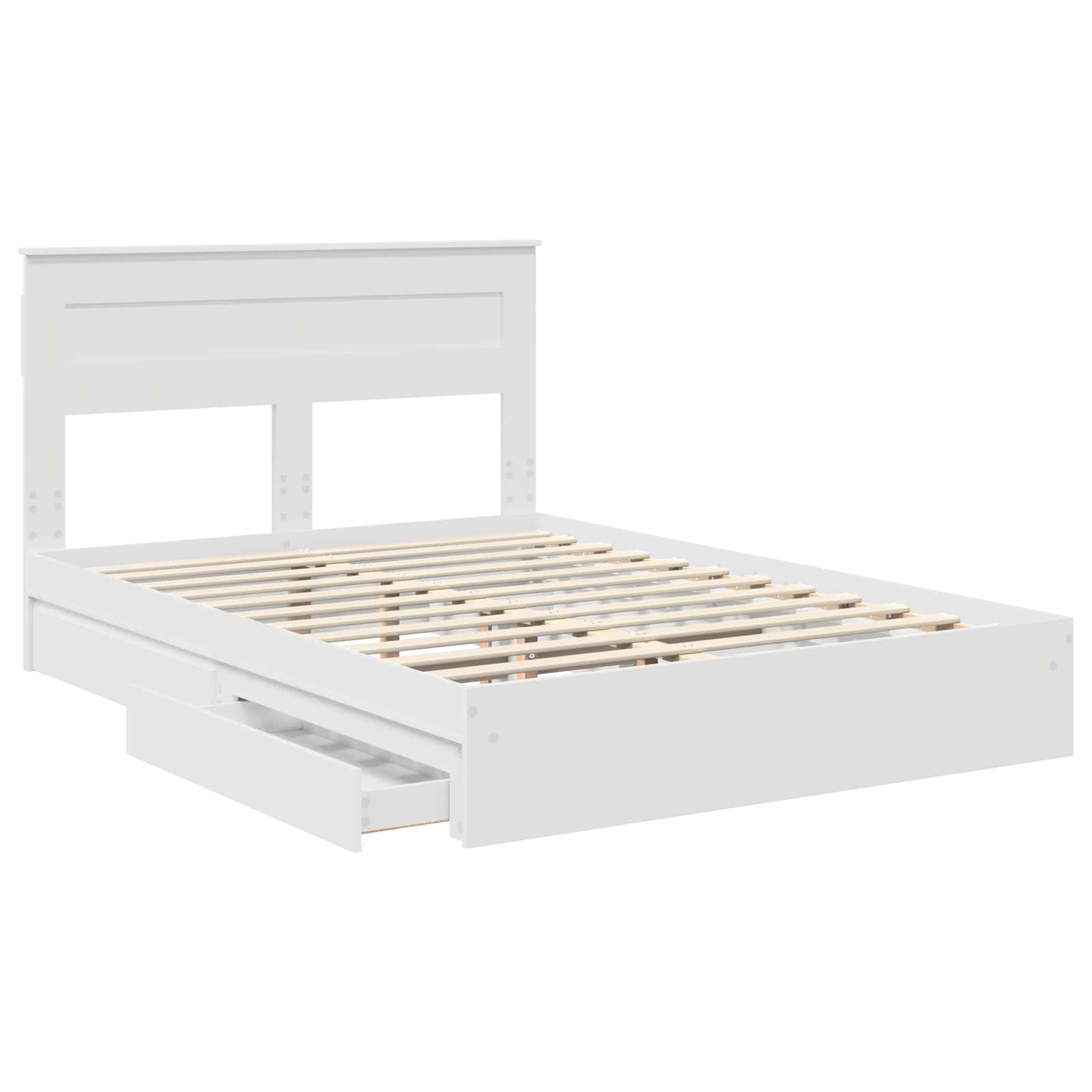 Cama con almacenamiento 140 x 190 cm Madera de ingeniería