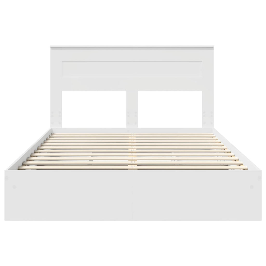 Cama con almacenamiento 140 x 190 cm Madera de ingeniería