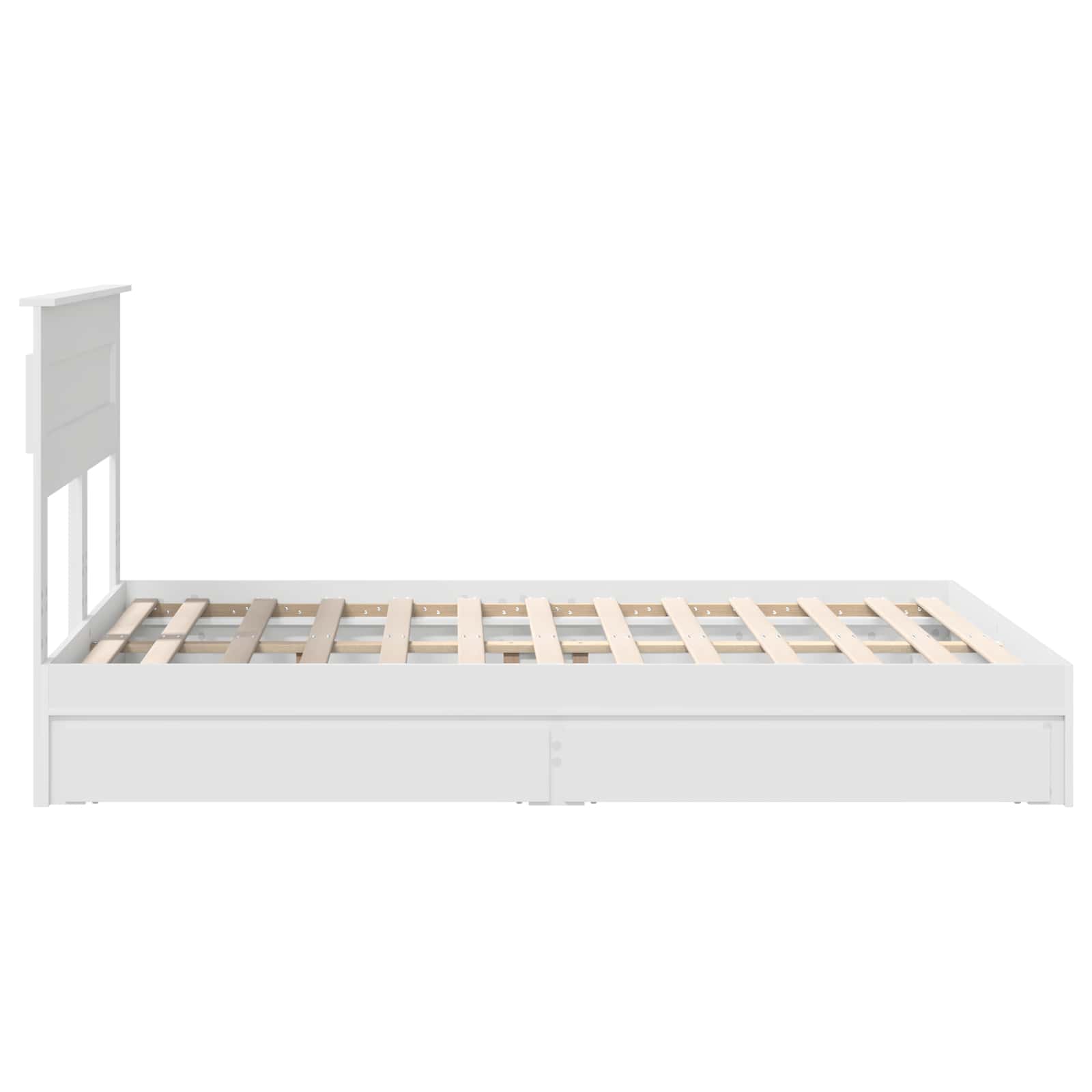 Cama con almacenamiento 140 x 190 cm Madera de ingeniería