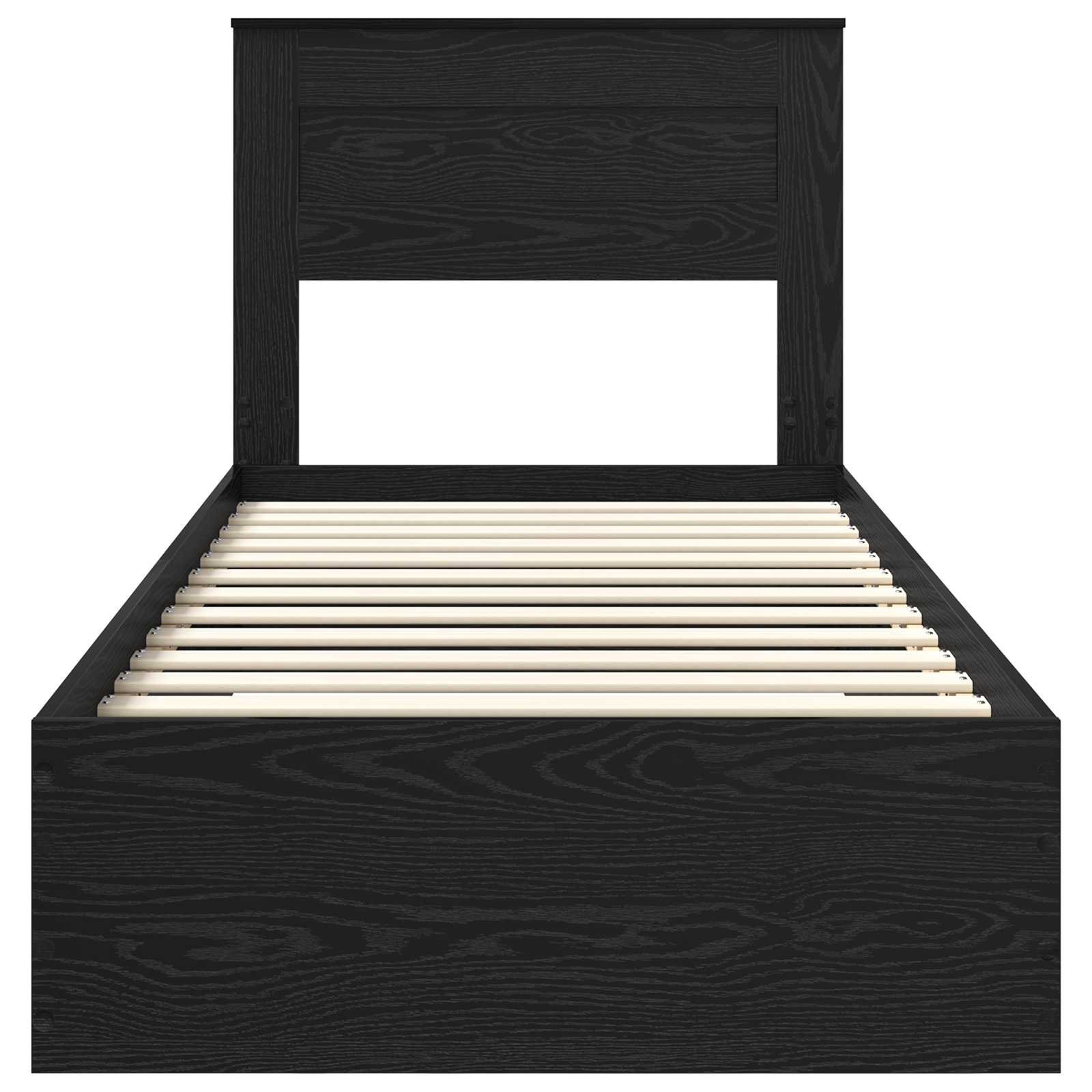 Estructura de cama Roble Negro 90 x 190 cm Madera de ingeniería