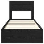 Estructura de cama Roble Negro 90 x 200 cm Madera de ingeniería