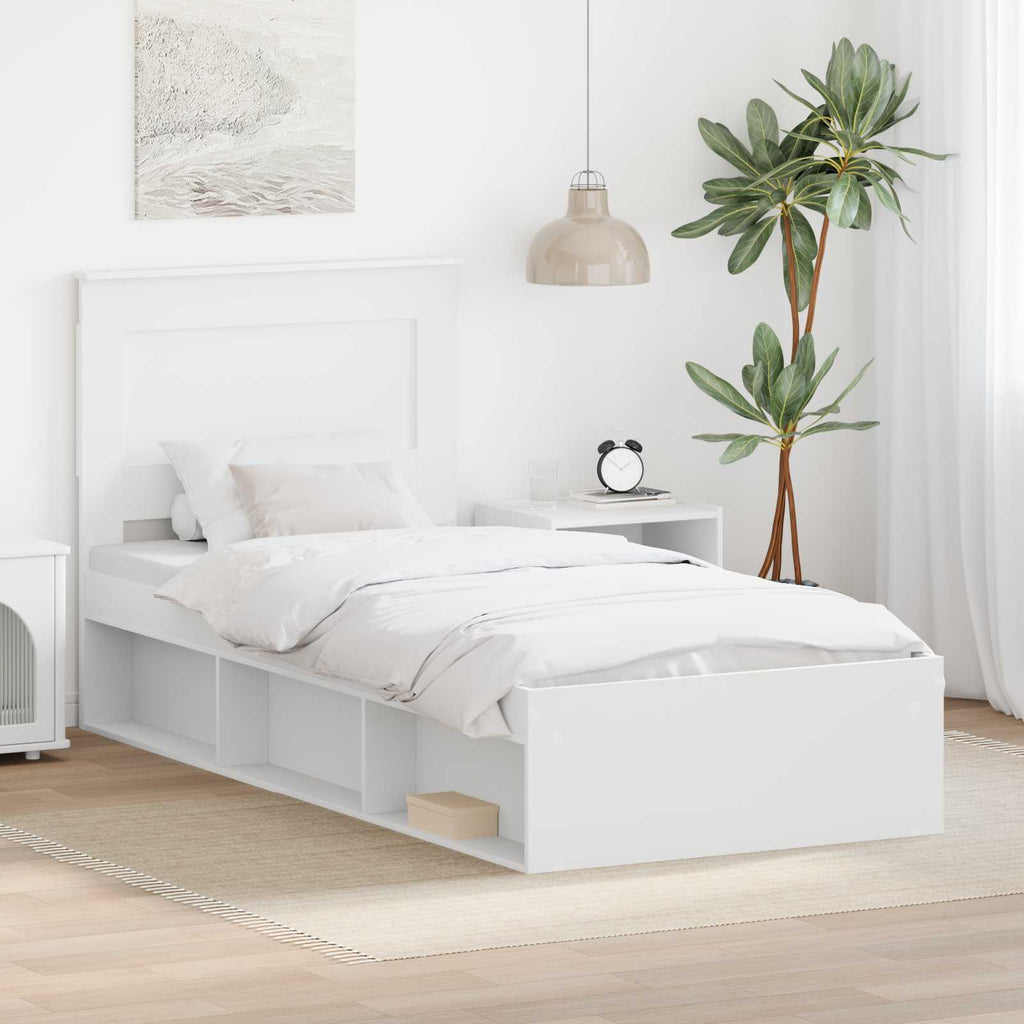 Estructura de cama 100 x 200 cm Madera de pino macizo