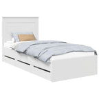 Estructura de cama con cajón 100 x 200 cm Madera Ingenieril