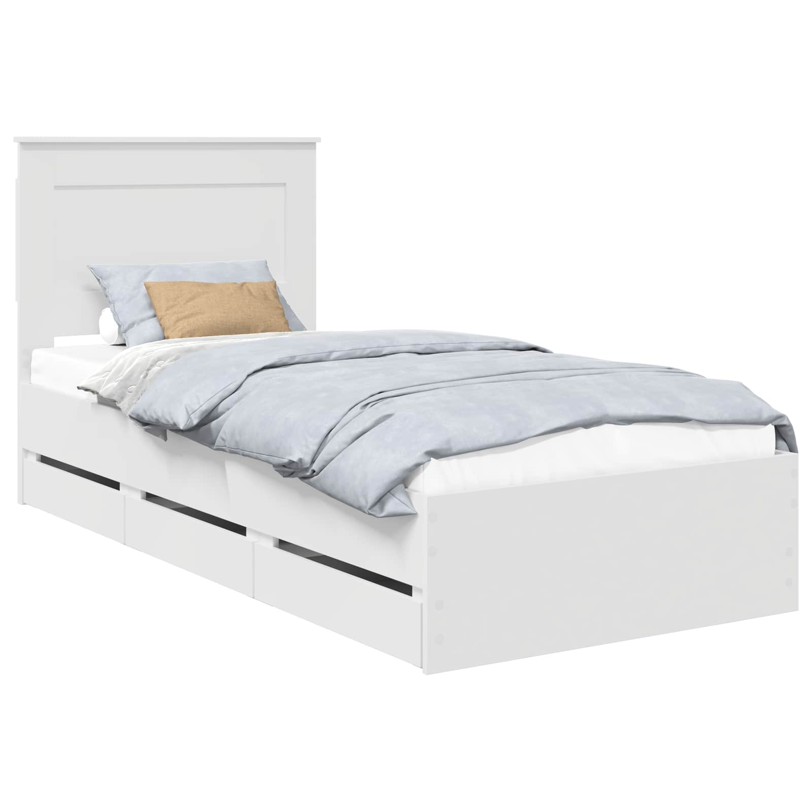 Estructura de cama con cajón 100 x 200 cm Madera Ingenieril