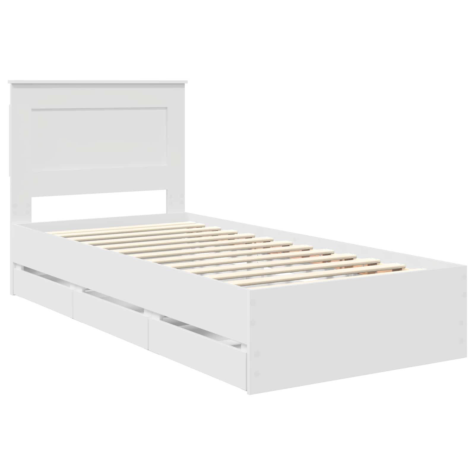 Estructura de cama con cajón 100 x 200 cm Madera Ingenieril