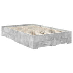 Estructura de cama con cabecera Gris Concreto 120 x 200 cm