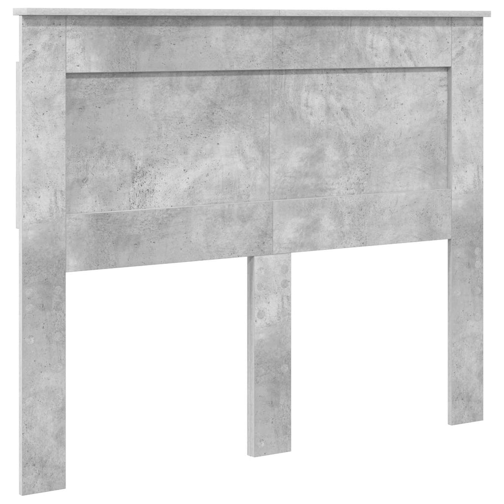 Estructura de cama con cabecera Gris Concreto 120 x 200 cm