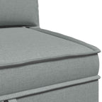 Juego de muebles de salón con cojín 4 pcs Gris Claro Tela