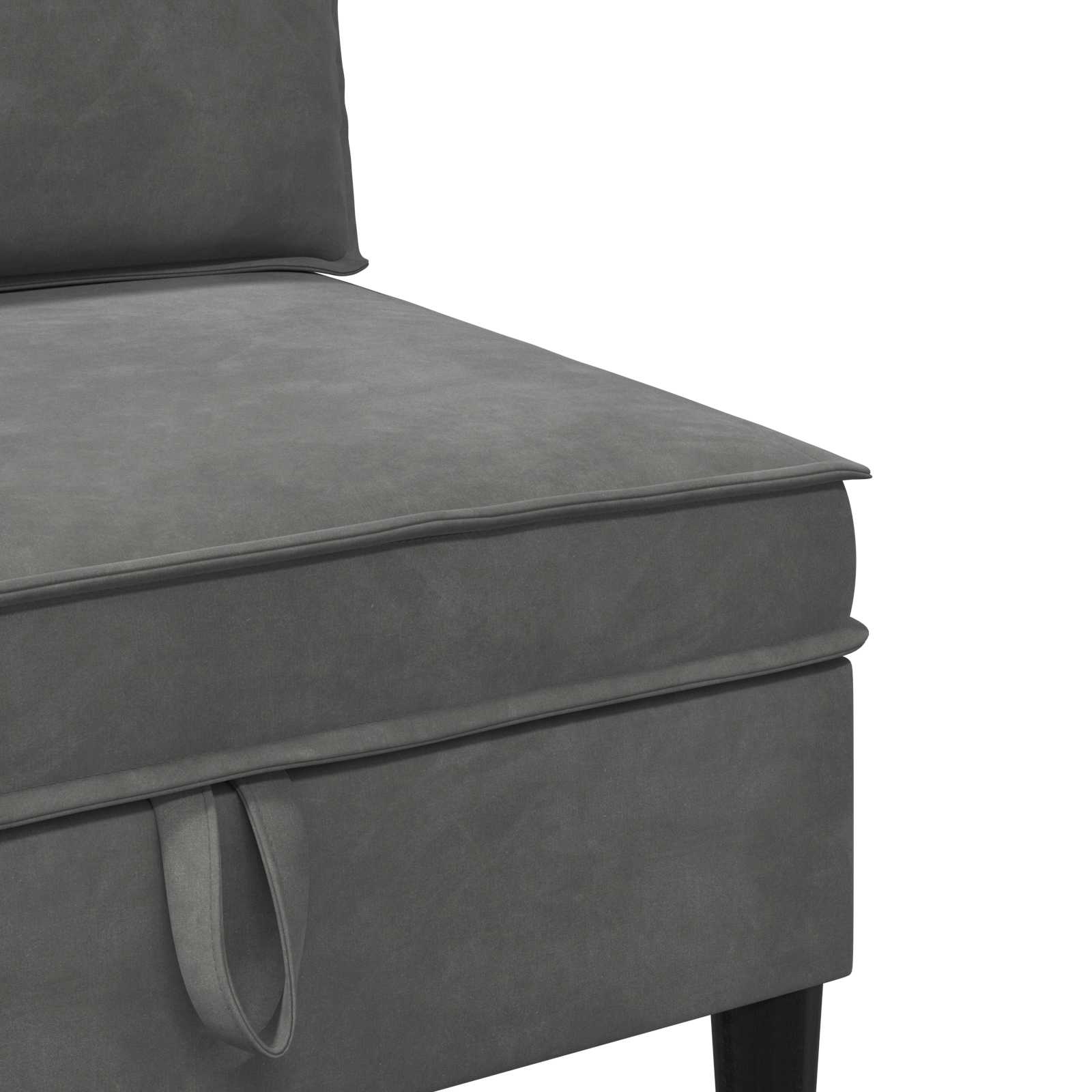 Juego de muebles de salón 3 pcs Gris oscuro Terciopelo