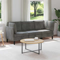Juego de muebles de salón 3 pcs Gris oscuro Terciopelo