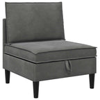 Juego de muebles de salón 3 pcs Gris oscuro Terciopelo