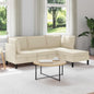 3-piece Living Room Furniture Set Sand Fabric