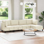 3-piece Living Room Furniture Set Sand Fabric