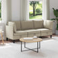 3-piece Living Room Furniture Set Sand Fabric