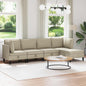 3-piece Living Room Furniture Set Sand Fabric