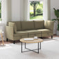 3-piece Living Room Furniture Set Sand Fabric