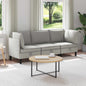 3-piece Living Room Furniture Set Sand Fabric