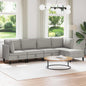 3-piece Living Room Furniture Set Sand Fabric