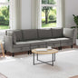 3-piece Living Room Furniture Set Sand Fabric