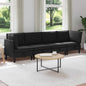 3-piece Living Room Furniture Set Sand Fabric