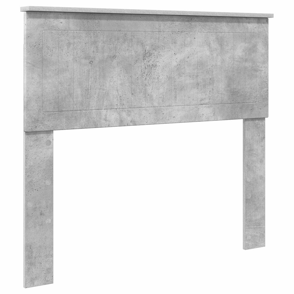 Estructura de cama con cabecera Gris Concreto 100 x 200 cm