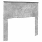 Estructura de cama con cabecera Gris Concreto 100 x 200 cm