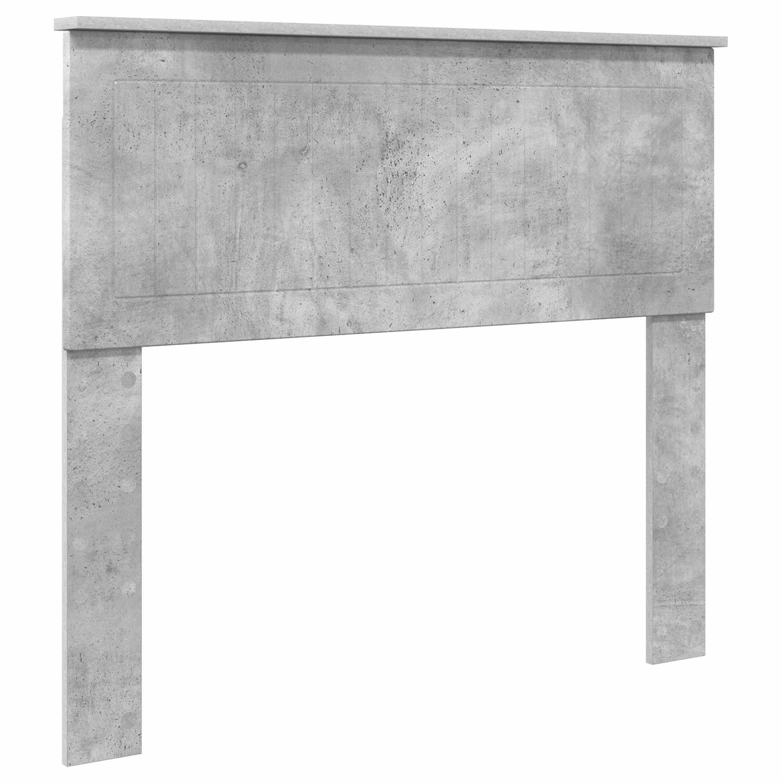 Estructura de cama con cabecera Gris Concreto 100 x 200 cm