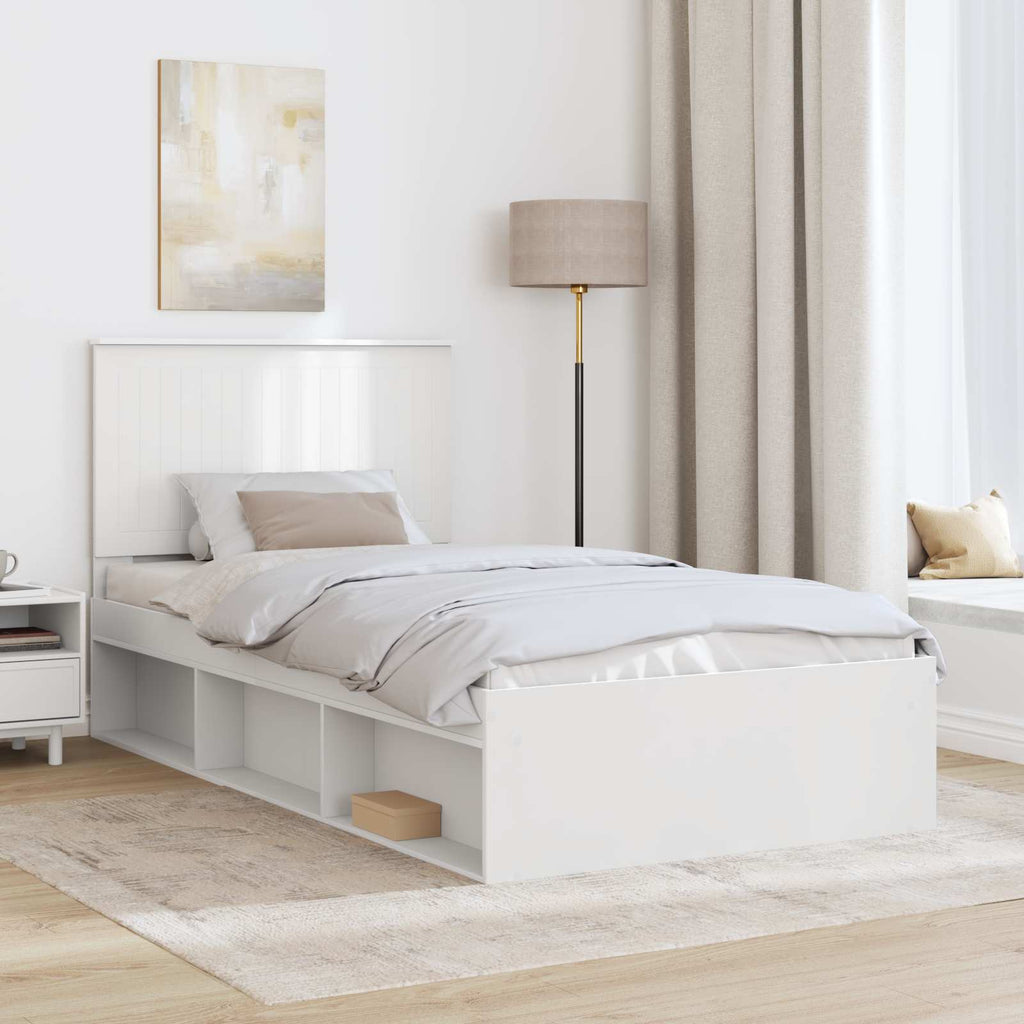 Estructura de cama 100 x 200 cm Madera de pino macizo