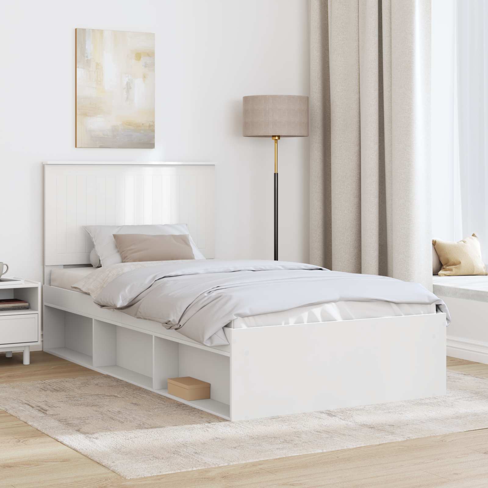 Estructura de cama 100 x 200 cm Madera de pino macizo