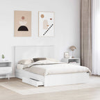 Cama con almacenamiento 140 x 190 cm Madera de ingeniería