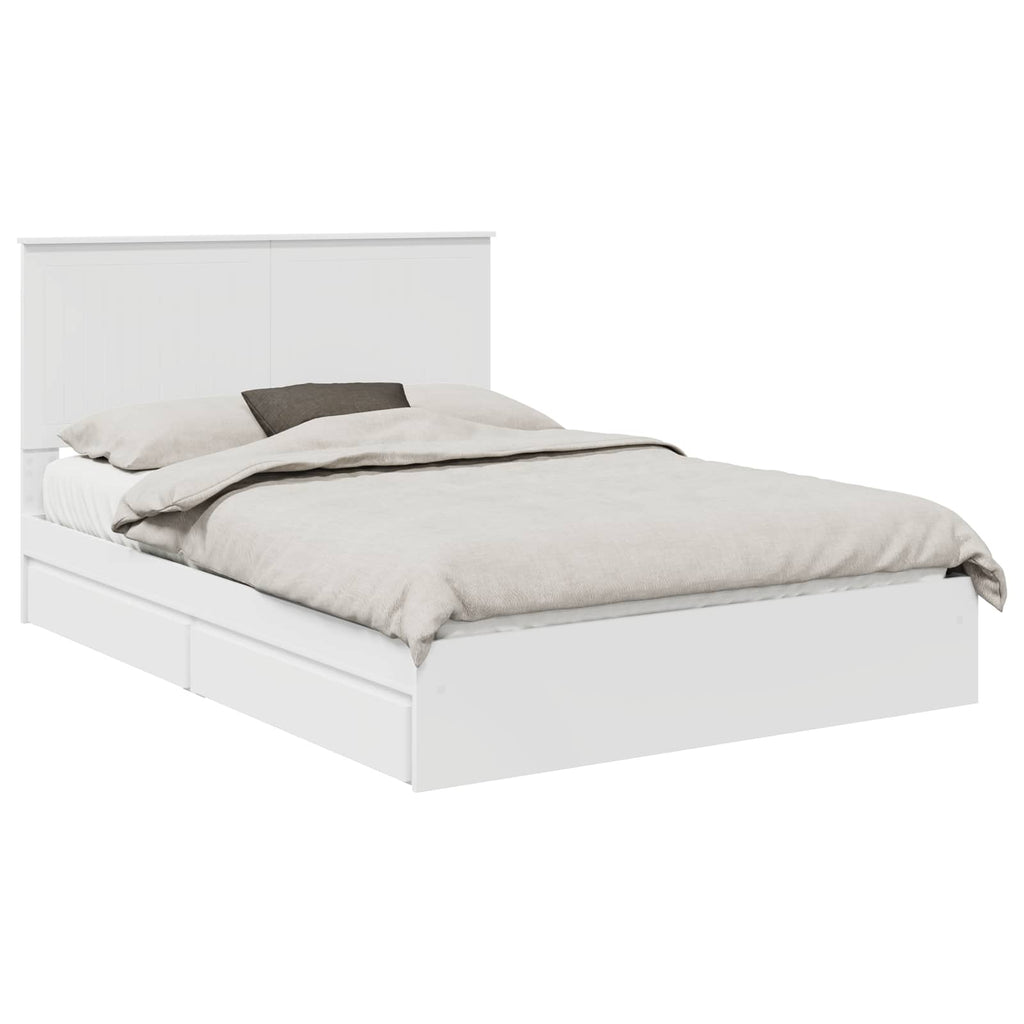Cama con almacenamiento 140 x 190 cm Madera de ingeniería