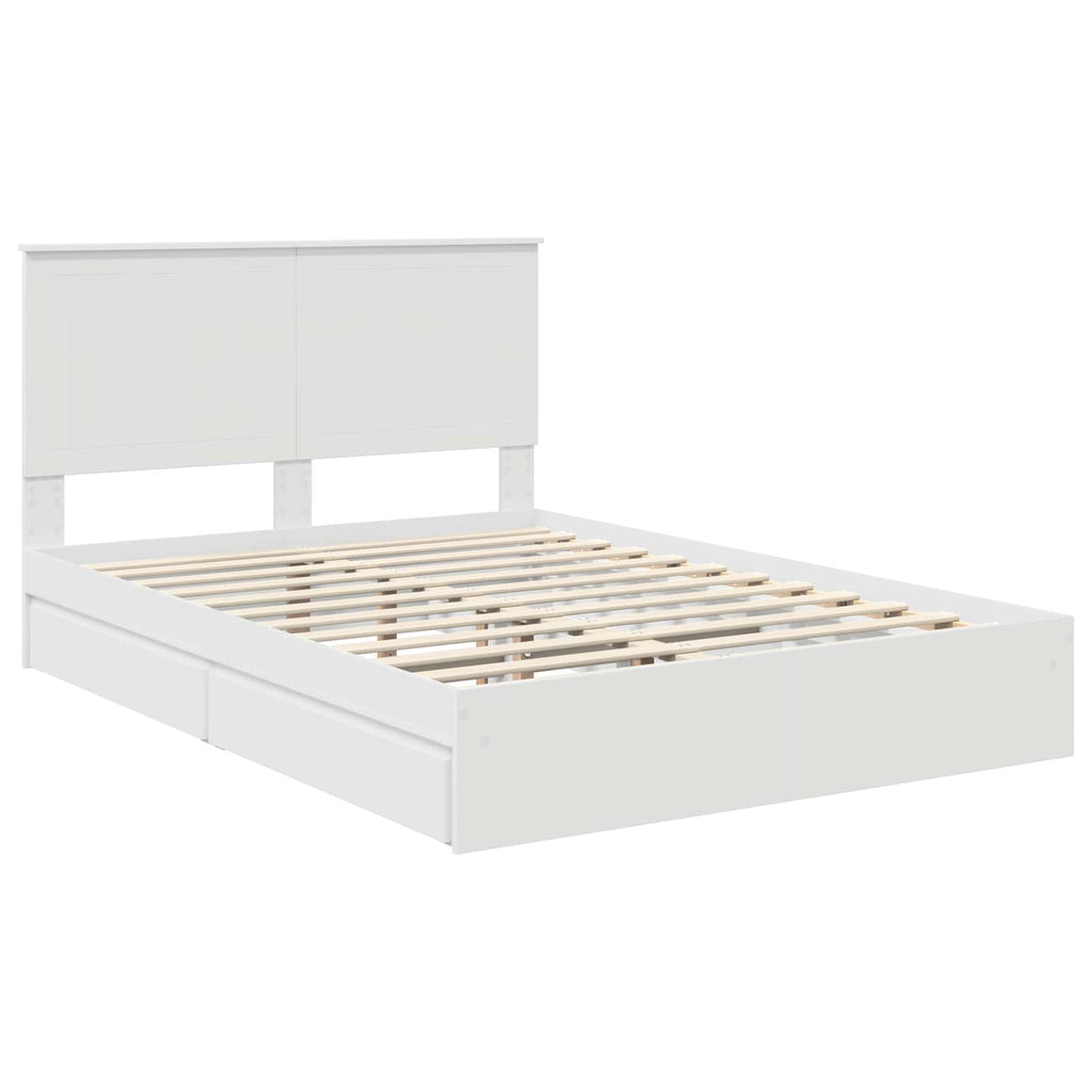 Cama con almacenamiento 140 x 190 cm Madera de ingeniería