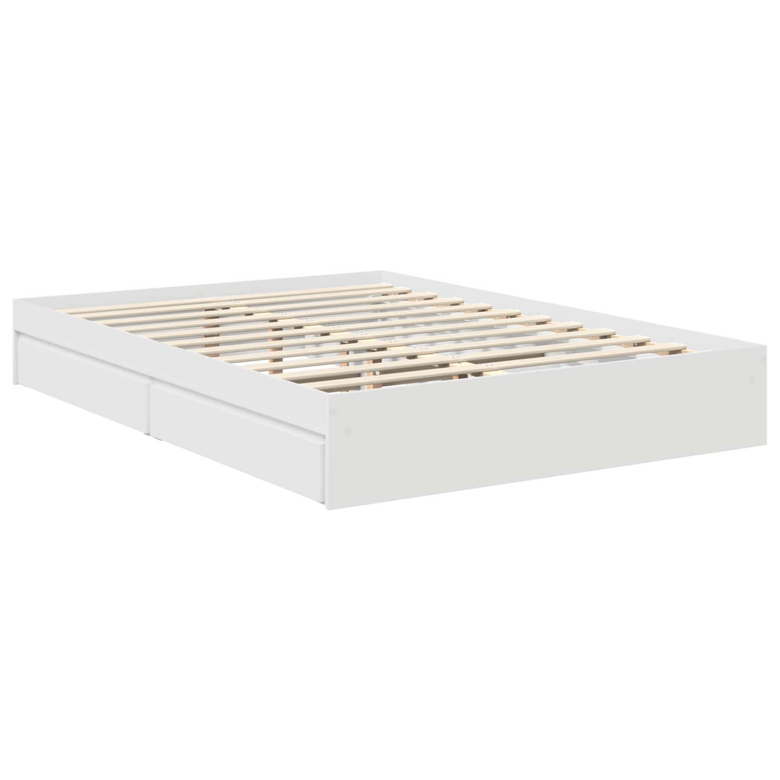 Cama con almacenamiento 140 x 190 cm Madera de ingeniería