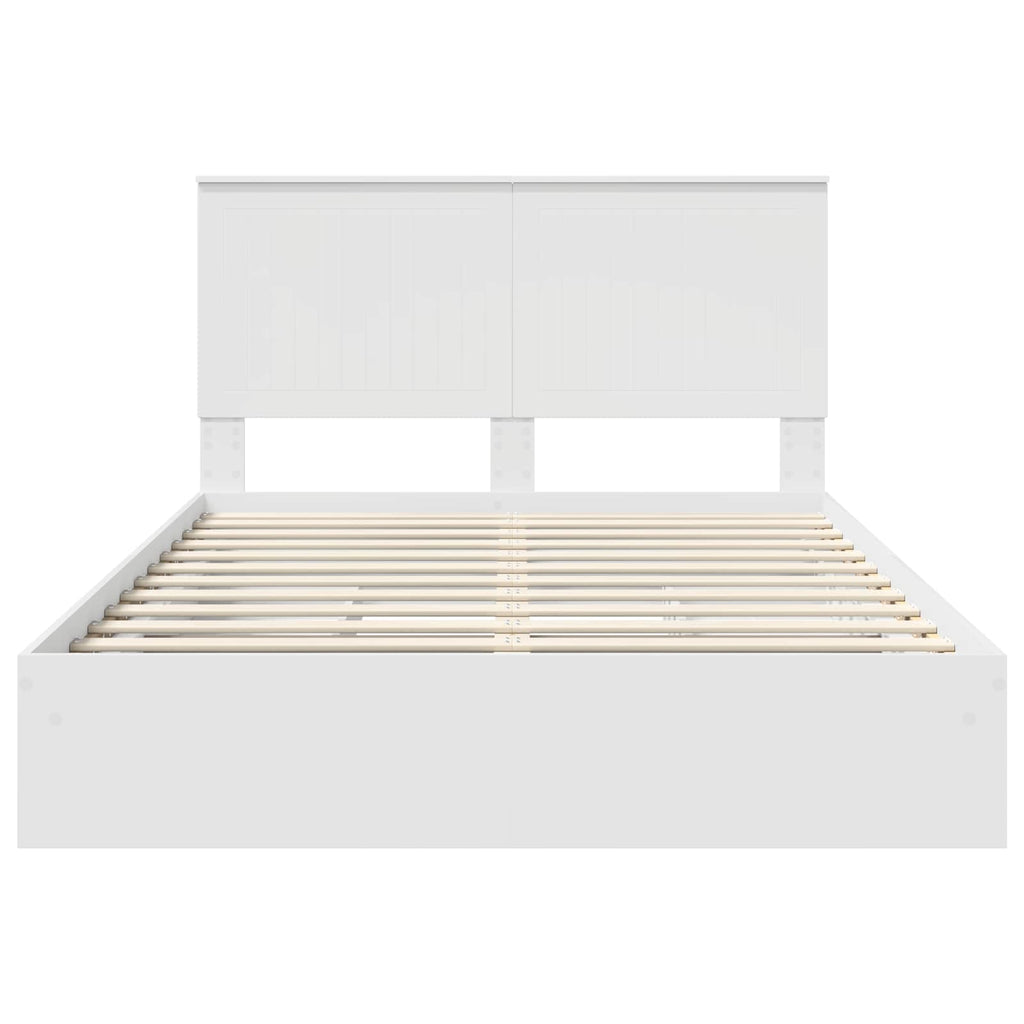 Cama con almacenamiento 140 x 190 cm Madera de ingeniería